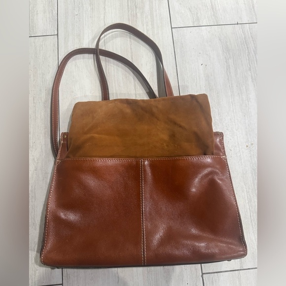 COPY - NWOT Patricia Nash Verbania Satchel Purse Brown Leather Studded in Tan - Picture 10 of 10